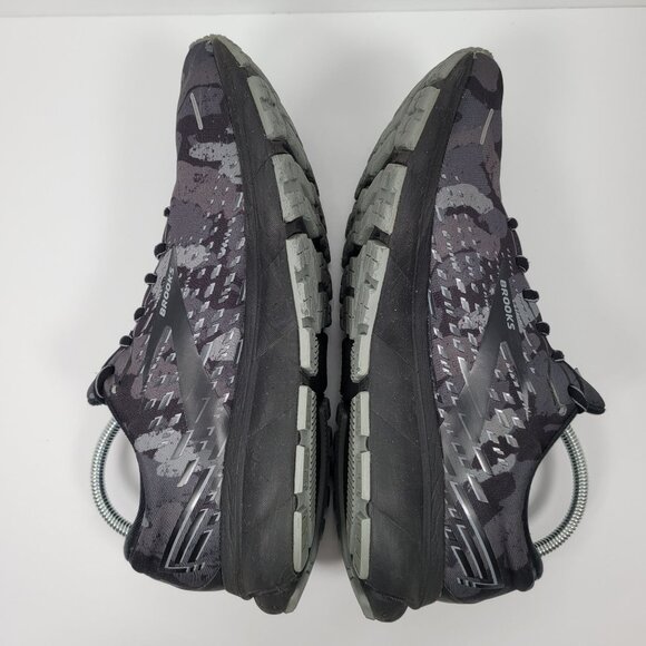 Brooks Ghost 13 Camo 2020 Men's Black Gray Running Shoes 12829 US Size 11.5 - Picture 6 of 9